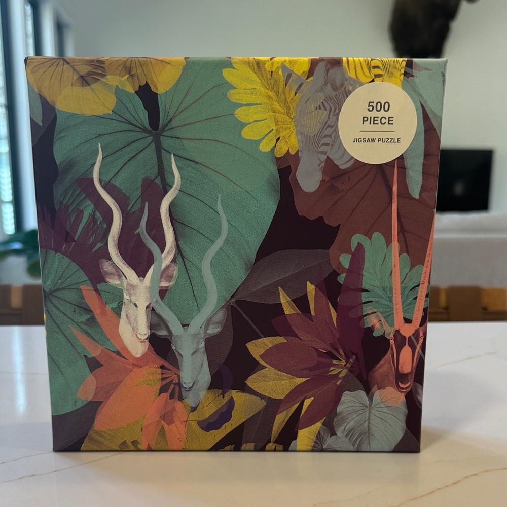 Floral Animal 500 Piece Jigsaw Puzzle